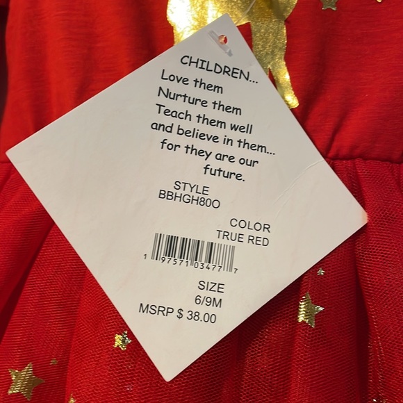 Christmas Dress size 6/9 Months - Picture 5 of 7